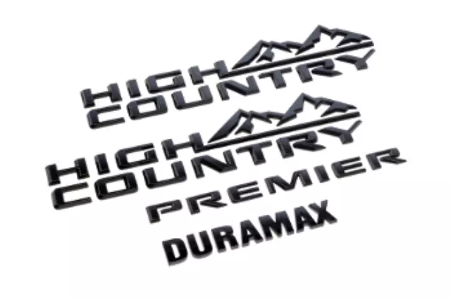 84719528 - Exterior: Exterior Trim, Emblem Kit, High Country for GM Image