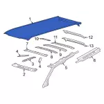 JL1Z7850202C - Body: Roof Panel for Ford: Expedition | Lincoln: Navigator Image