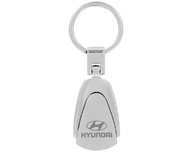40222310 - Merchandise: Pear Shaped Keychain With Satin Silver Insert for Hyundai Image