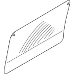 AT1Z6125712A - Body: Door Glass for Ford: Transit Connect Image