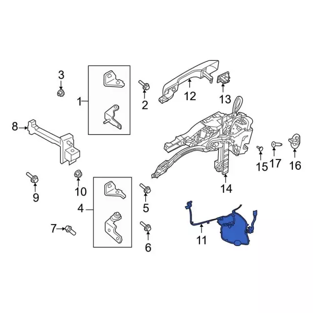Wire Assembly Jumper - Ford (NX6Z-14630-BY)