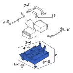 ML3Z10732BA - : Battery Tray for Ford: F-150 Image
