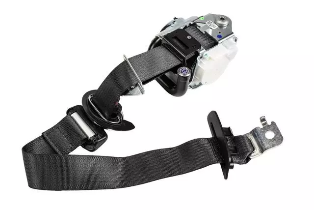 84494035 - : Jet Black Driver Side Seat Belt for Chevrolet: Silverado 2500 HD, Silverado 3500 HD | GMC: Sierra 2500 HD, Sierra 3500 HD Image