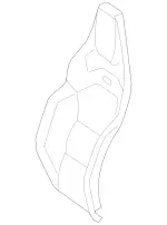 20591004403E75 - Body: Seat Back Cover for Mercedes-Benz Image