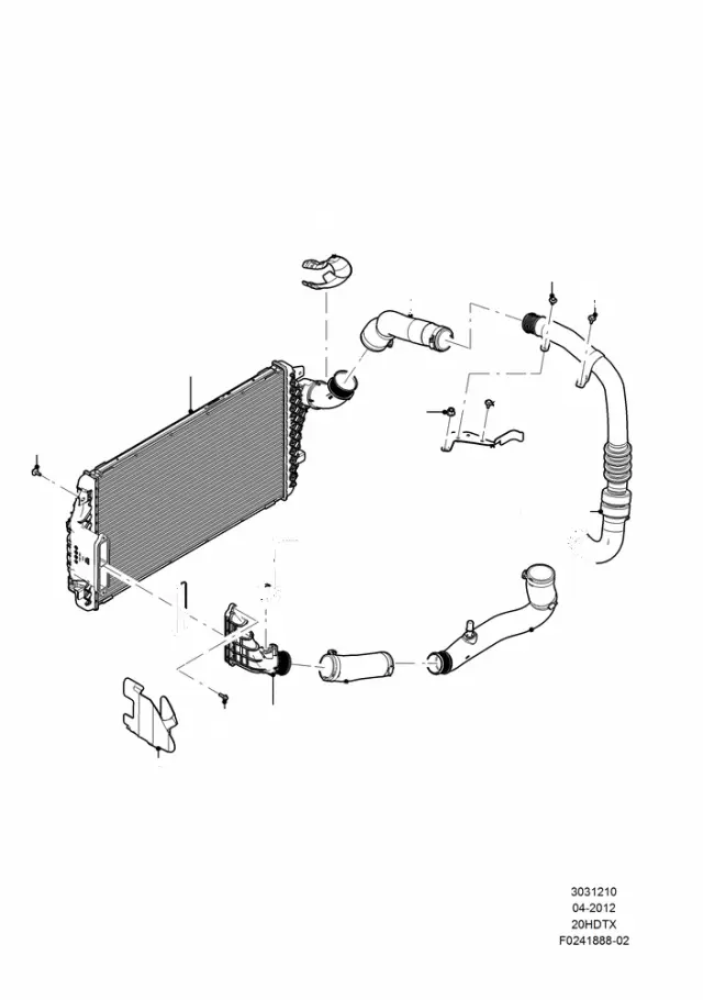 BB5Z6L657A - Cooling System: Outlet Hose Bracket for Ford Image
