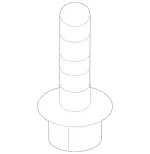 7976004216 - Radiator: Tapping Screw for Mercedes-Benz: 190C, 190DC, 220b, 230SL, 250S, 250SE, 250SL, 280SE, 280SL, CL500, E430, G55 AMG, G550, G550 4x4, G63 AMG, G65 AMG Image