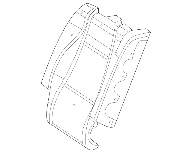 1679200215 - Rear Seat Bench: Padding, Rr Seat Backrest for Mercedes-Benz: GLS450, GLS580, GLS63 AMG, Maybach GLS600 Image image