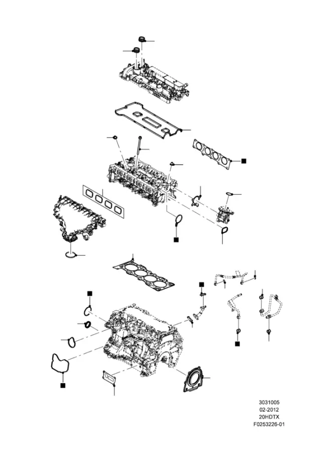 CJ5Z6079K - Engine: Valve Grind Gasket Kit for Ford Image