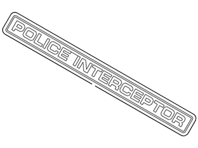 LB5Z7842528A - Body: Nameplate for Ford Image