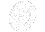 4634230100 - Brakes: Brake Disc for Mercedes-Benz Image