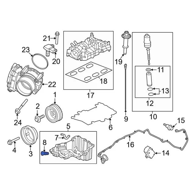 Engine Oil Drain Plug - Ford (ML3Z-6730-B)