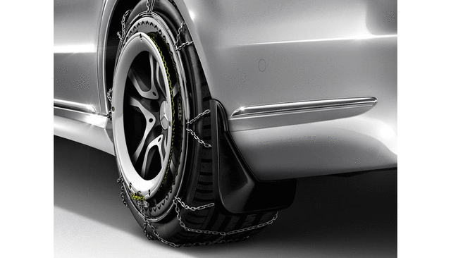 2138900200 - : Mud Flaps - Rear Set - Black - Grained for Mercedes-Benz Image