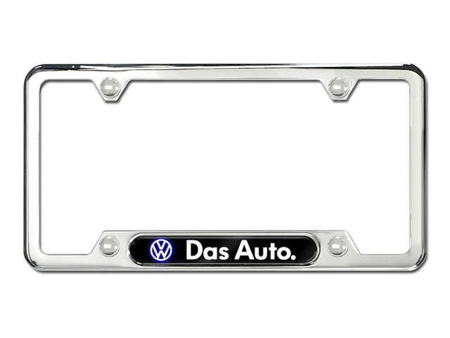 7180041S - Exterior: Polished License Plate Frame - Das Auto for Volkswagen Image