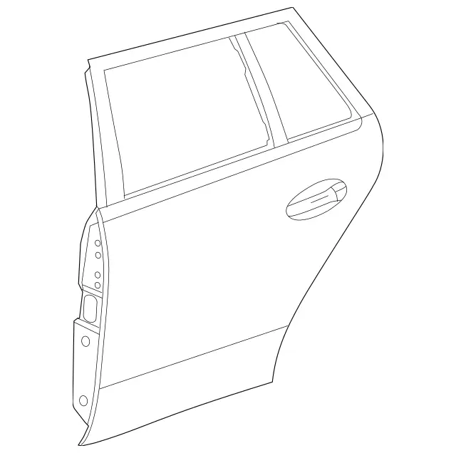 2127303505 - Rear Doors: Rear Door for Mercedes-Benz: E350, E63 AMG, E63 AMG S Image image