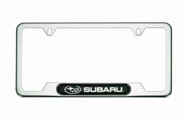 OEM NEW 2008-2019 Subaru Forester Stainless Steel License Plate Frame SOA342L121 - Subaru (SOA342L121)