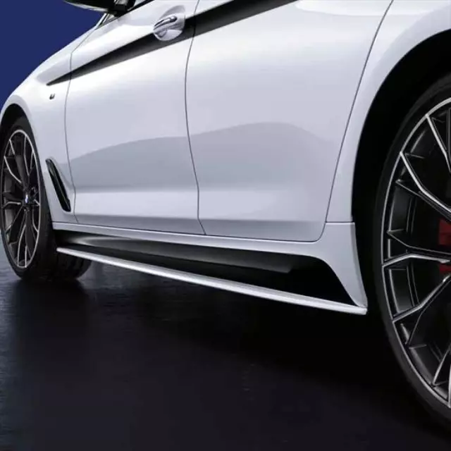 51192455951 - : BMW OEM M PERFORMANCE SIDE SKIRT IN MATTE BLACK - LEFT for BMW: 530i, 530i xDrive, 540d xDrive, 540i, 540i xDrive, M550i xDrive Image