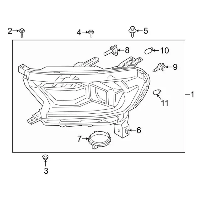 Headlamp Assembly - Ford (KB3Z-13008-N)