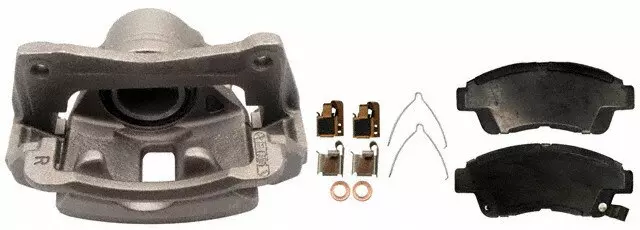 18036291 - : Front Passenger Side Disc Brake Caliper Assembly with Organic Pads (Loaded Non-Coated), Remanufactured for GM Image