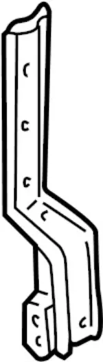 631403W700 - : Fender Bracket for Infiniti Image