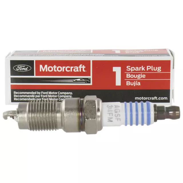 AGSF34FMX - : Spark Plug for Ford: E-150, E-150 Club Wagon, E-150 Econoline, E-150 Econoline Club Wagon, E-250, E-250 Econoline, Escort, F-150, F-150 Heritage, Focus, Thunderbird | Mercury: Cougar, Tracer Image