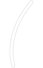 2516904162 - Rear Doors: Strip for Mercedes-Benz: R320, R350, R500 Image