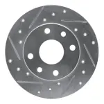 63147001L - : DFC Brake Rotor - Drilled and Slotted - Silver for DYNAMIC FRICTION Image