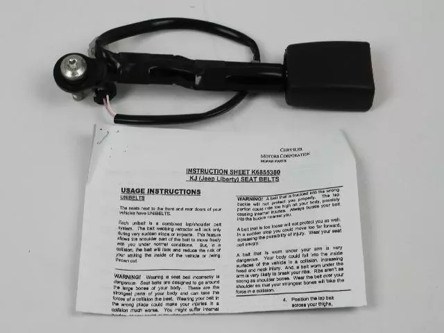 Seat Belt Buckle End - Mopar (5JW771DVAD)