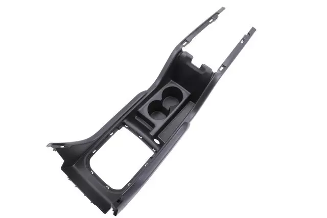 Jet Black Front Floor Console Cup Holder Opening Trim Plate - GM (23248758)