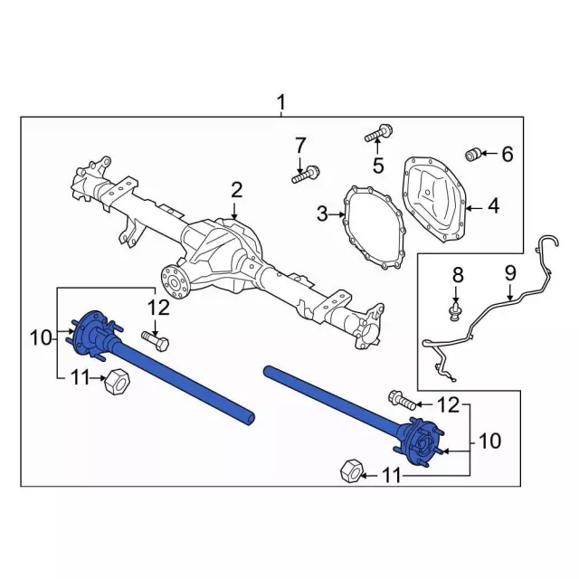 MB3Z4234BM - : Shaft Assembly Rear Axle for Ford: Bronco Image