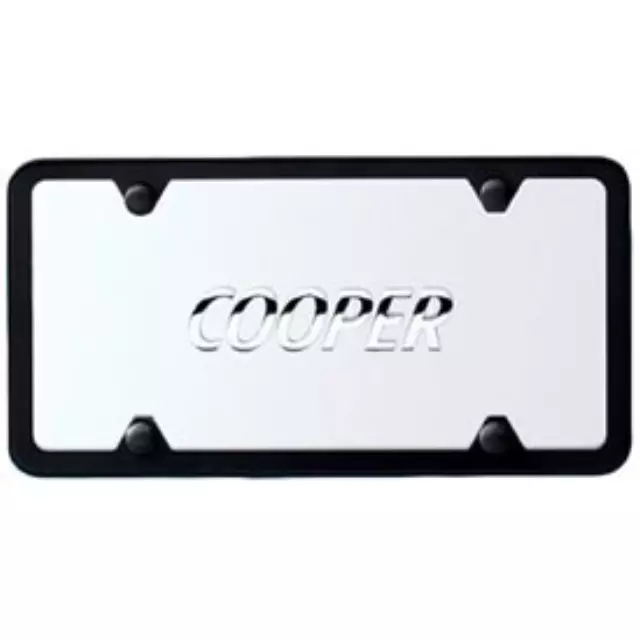 82120150555 - Exterior: License Plate Insert - Cooper / Black for Mini Image