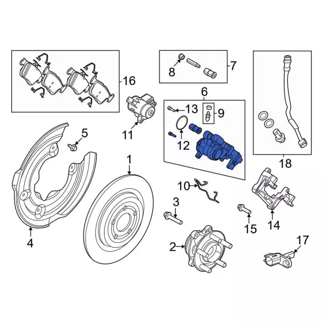 LJ9Z2B121F - Brakes: Caliper for Ford: Mustang Mach-E Image