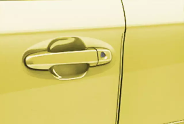 SOA801P030H4 - Exterior: Door Edge Guards, Plasma Yellow Pearl for Subaru: Crosstrek, Impreza Image