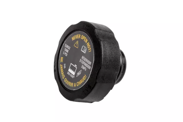 15076936 - Cooling System: Engine Coolant Reservoir Cap for Cadillac: CT6, CTS, Escalade, STS, XTS | Chevrolet: Cobalt, Silverado 1500, Silverado 1500 Classic, Tahoe | GMC: Sierra 1500, Sierra 1500 Classic, Yukon | Saturn: Ion, Vue Image