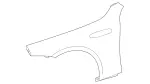 2908805000 - Attachment Parts: Fender, Front for Mercedes-Benz Image