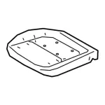 KB3Z2163223A - Body: Seat Cushion Pad for Ford: Ranger Image