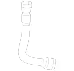 2235015701 - : Coolant Hose for Mercedes-Benz: 350SD, Maybach S580, Maybach S680, S500, S580, S580e, S63 AMG E Performance Image