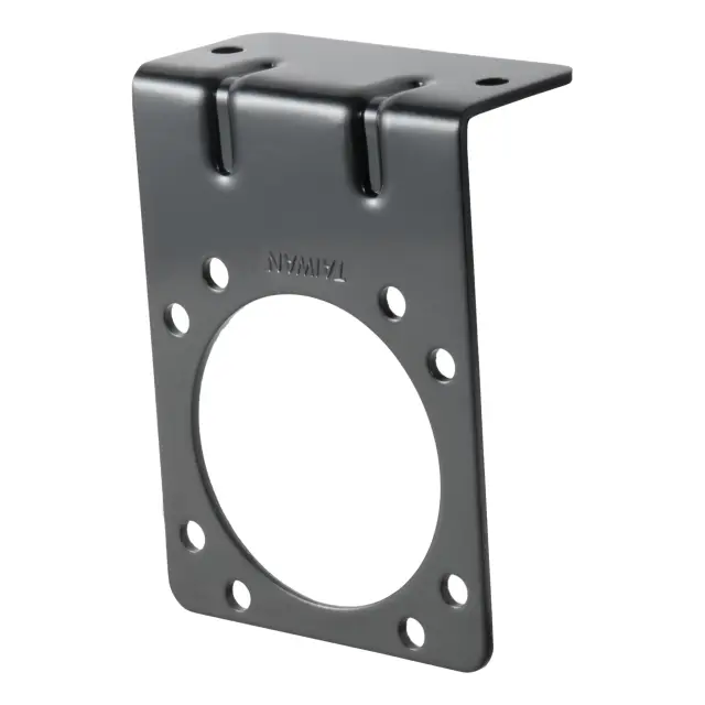 58510 - : Connector Mounting Bracket for 7-Way RV Blade (Heavy-Duty, Black) for CURT Image