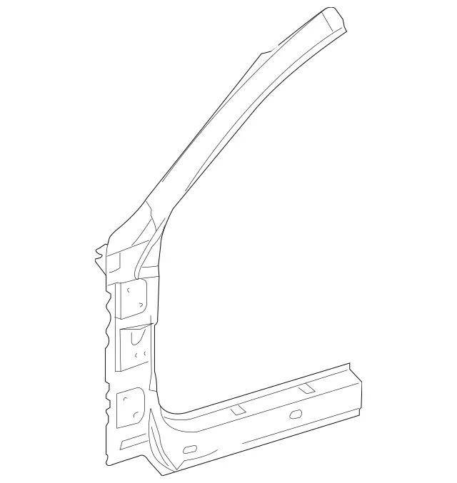 2166300910 - Side Panels: A-Pillar for Mercedes-Benz: CL550, CL600, CL63 AMG, CL65 AMG Image image