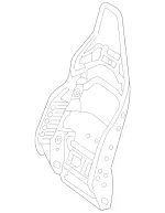 25391010079116 - Body: Seat Back Frame for Mercedes-Benz Image