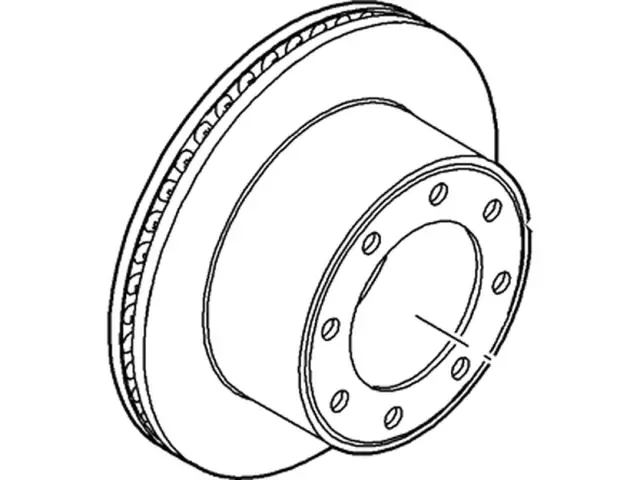 Disc Brake Rotor - Ford (7U2Z-1V125-D)