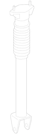 1663201730 - Springs, Suspension and Hydraulic Components: Shock Absorber for Mercedes-Benz: GLE300d, GLE350, GLE400, GLE550e, ML250, ML350, ML400 Image
