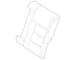 21292035358N54 - Body: Seat Back Cover for Mercedes-Benz Image