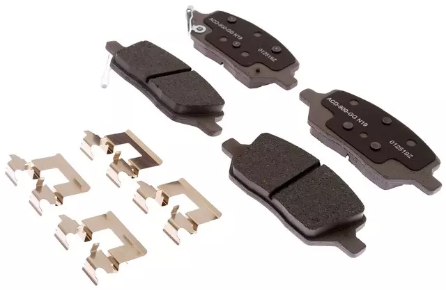 Ceramic Rear Disc Brake Pad Set with Clips - GM (19387587)