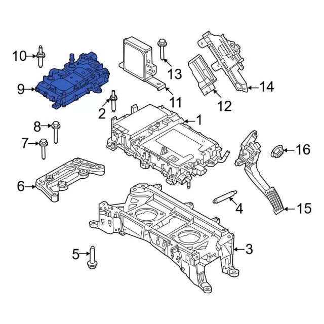 LK9Z14B227B - Electric Propulsion System: DC Converter for Ford: E-Transit, Mustang Mach-E Image