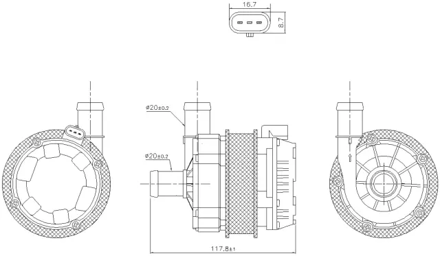 831350 - Cooling Systems: Nissens Engine Auxiliary Water Pump for NISSENS Image