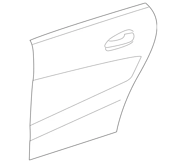 1177300205 - Rear Doors: Rear Door for Mercedes-Benz: CLA250 Image