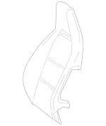 1769105107 - Driver Seat: Padding, Frt. Seat Backr for Mercedes-Benz: CLA250, GLA250 Image