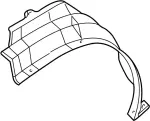 638420W000 - Body: Fender Liner for INFINITI: QX4 Image