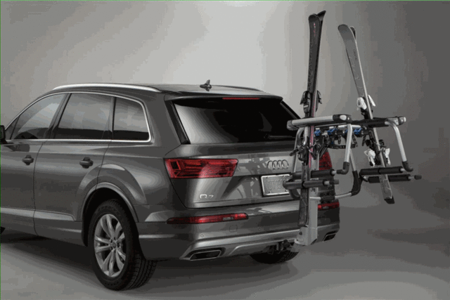 ZAW071129 - Towing: Thule Tram Hitch-Mount Ski\/Snowboard for Audi: A6 allroad, A6 Quattro, e-tron Sportback, Q3, Q5, Q5 Sportback, Q7, Q8, Q8 e-tron, S6, SQ5, SQ5 Sportback, SQ7, SQ8 Image