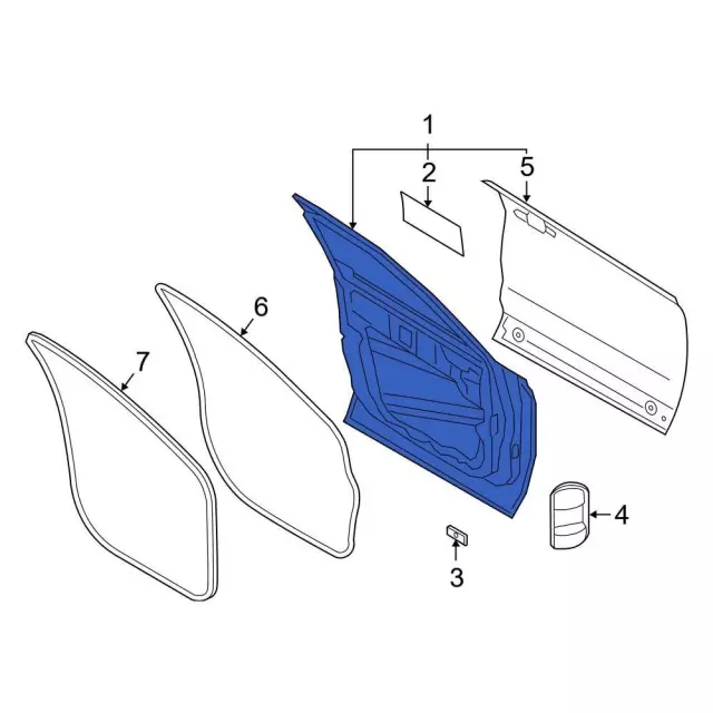 S1PZ7820124A - Body: Door Shell for Ford: Bronco Sport Image